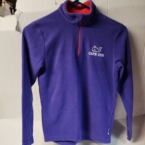 EUC Jake Austin Cape Cod Girls sz 12 1/3 zippered Fleece Pullover